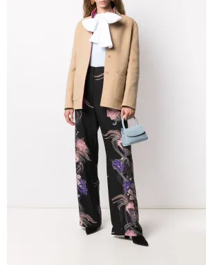 Alberta Ferretti ショート丈リバーシブル ヴァージンウール混紡コート - ニュートラルカラー - サムネイル2
