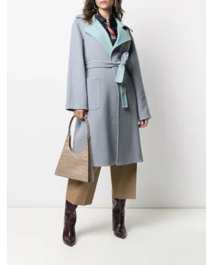 Alberta Ferretti リバーシブル ヴァージンウールブレンド コート（グレー） - サムネイル2