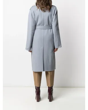 Alberta Ferretti リバーシブル ヴァージンウールブレンド コート（グレー） - サムネイル4