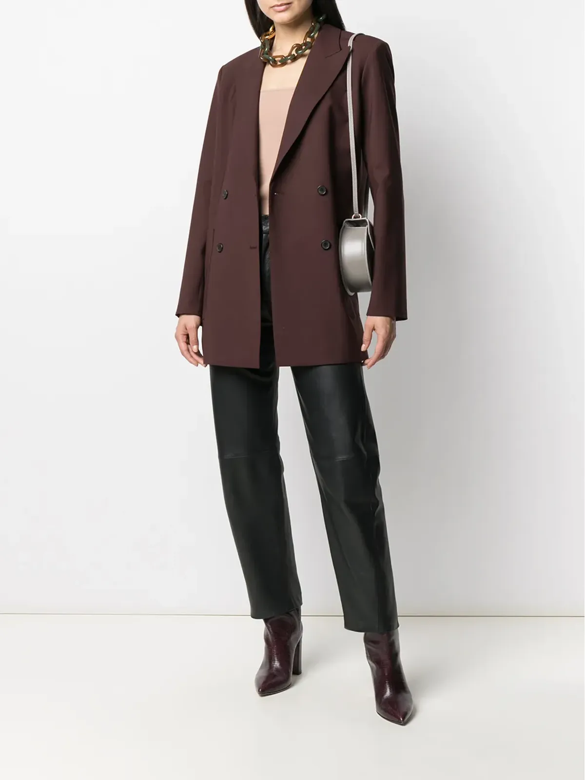 Alberta Ferretti スクエアネックキャミソールベスト - 画像2