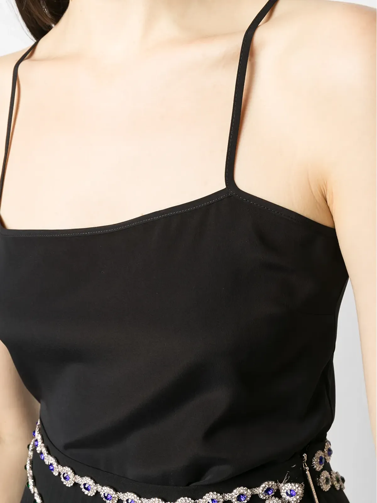 Alberta Ferretti スクエアネック キャミソールトップ - 画像5