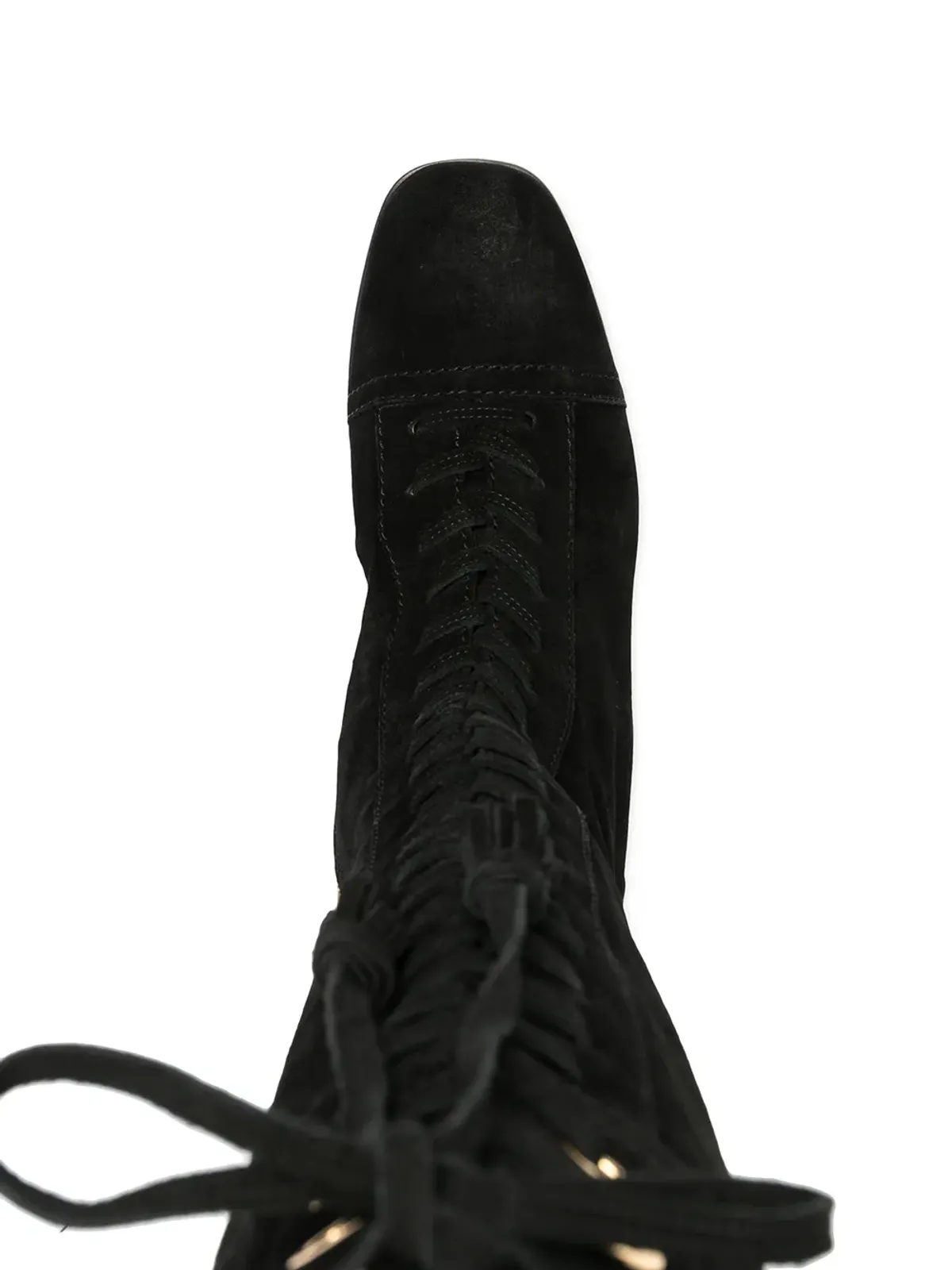 Alberta Ferretti レースアップタッセル ニーハイブーツ - 画像4