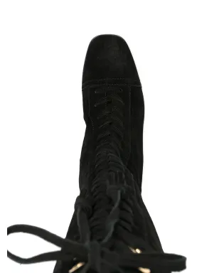 Alberta Ferretti レースアップタッセル ニーハイブーツ - サムネイル4