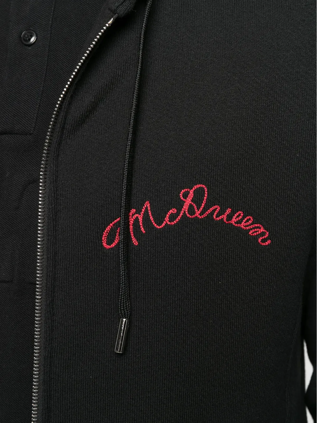 Alexander McQueen 刺繍ロゴ入り ジップアップ パーカー - 画像5