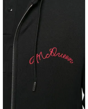 Alexander McQueen 刺繍ロゴ入り ジップアップ パーカー - サムネイル5