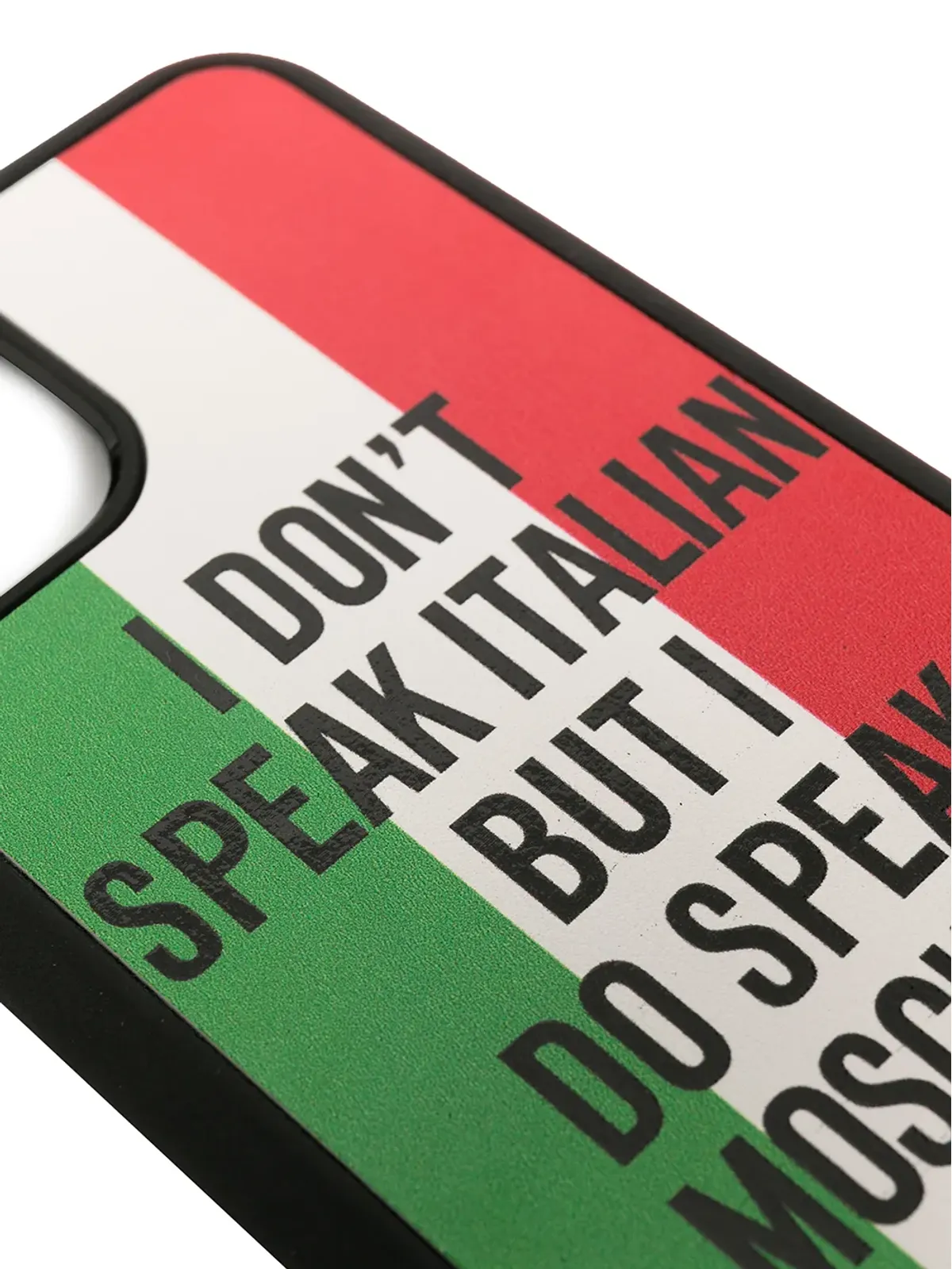 Moschino イタリア国旗プリント iPhone 11 Pro ケース - ブラック - 画像3