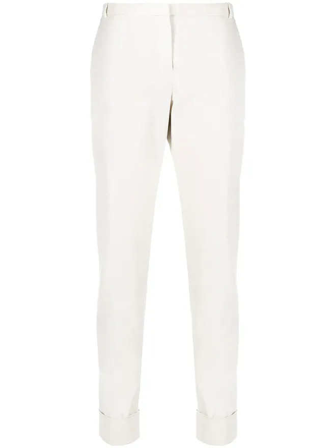 Fabiana Filippi Fabiana Filippi ターンアップカフ付きスリムパンツの商品画像