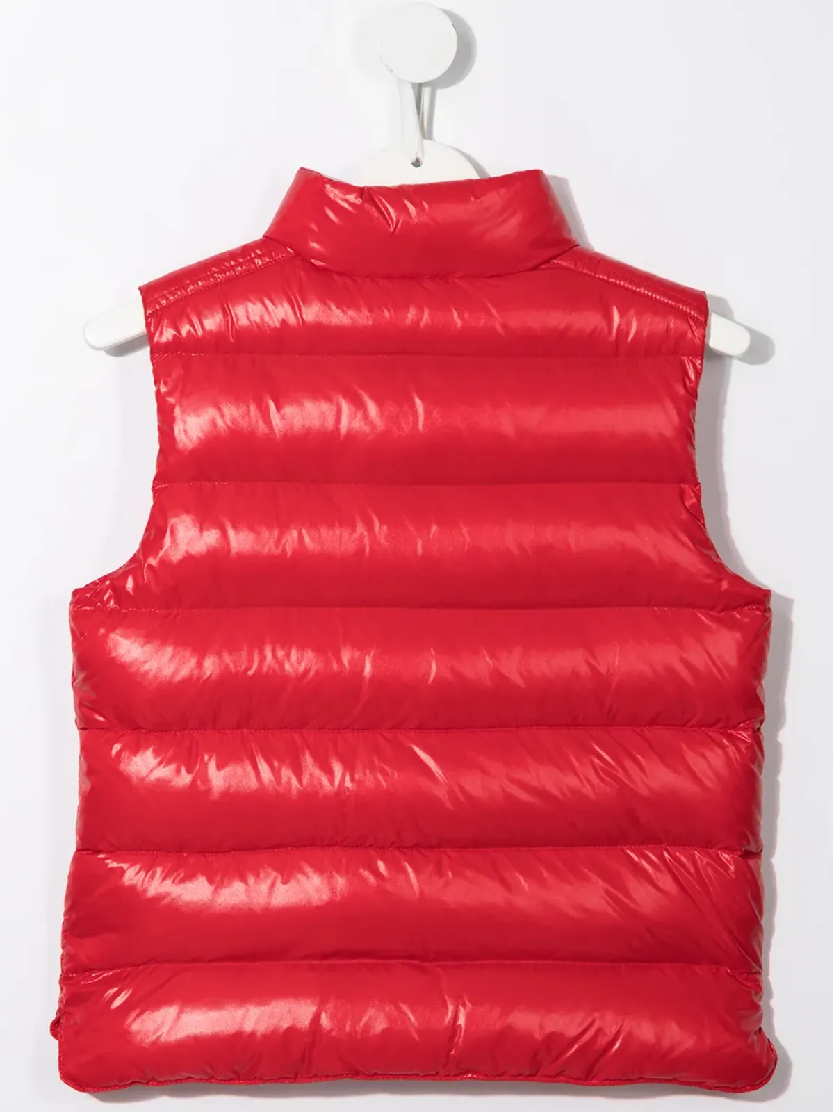 Moncler Enfant ダウン入りジレ レッド - 画像2