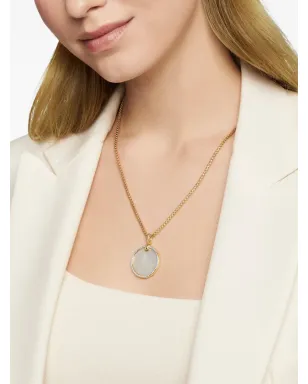 David Yurman DY Elements ディスク ダイヤモンド縁 ペンダント - サムネイル3