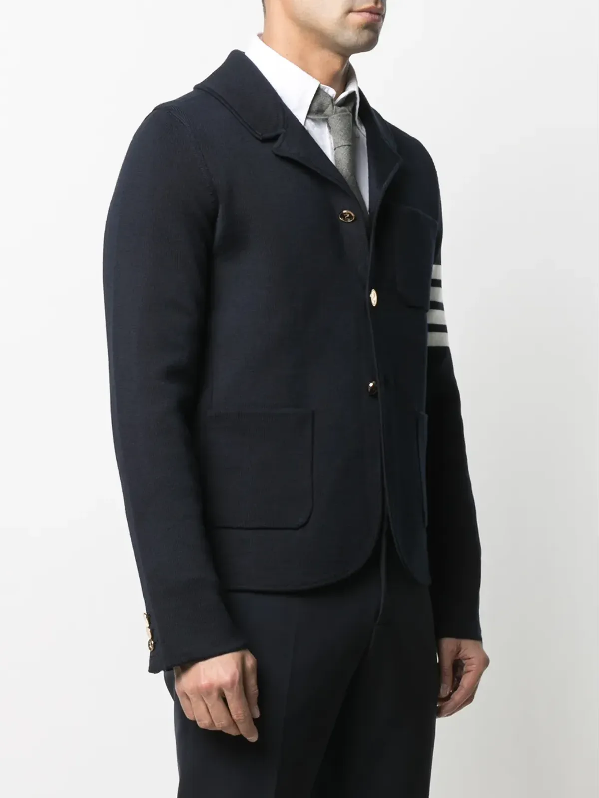 Thom Browne 4-Barニットブレザー - 画像3