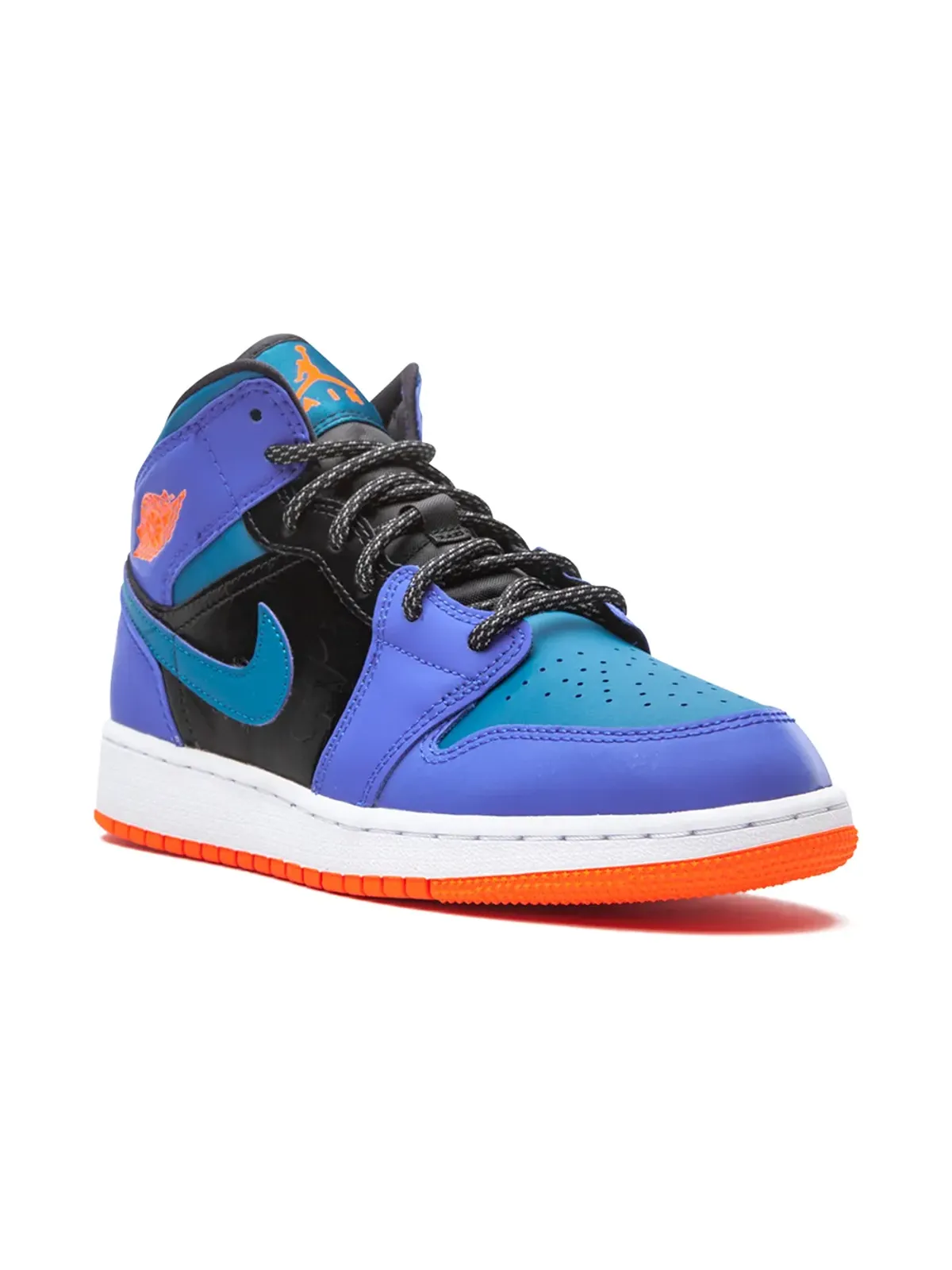 Jordan Kids Air Jordan 1 Mid「Racer Blue」スニーカー - 画像1