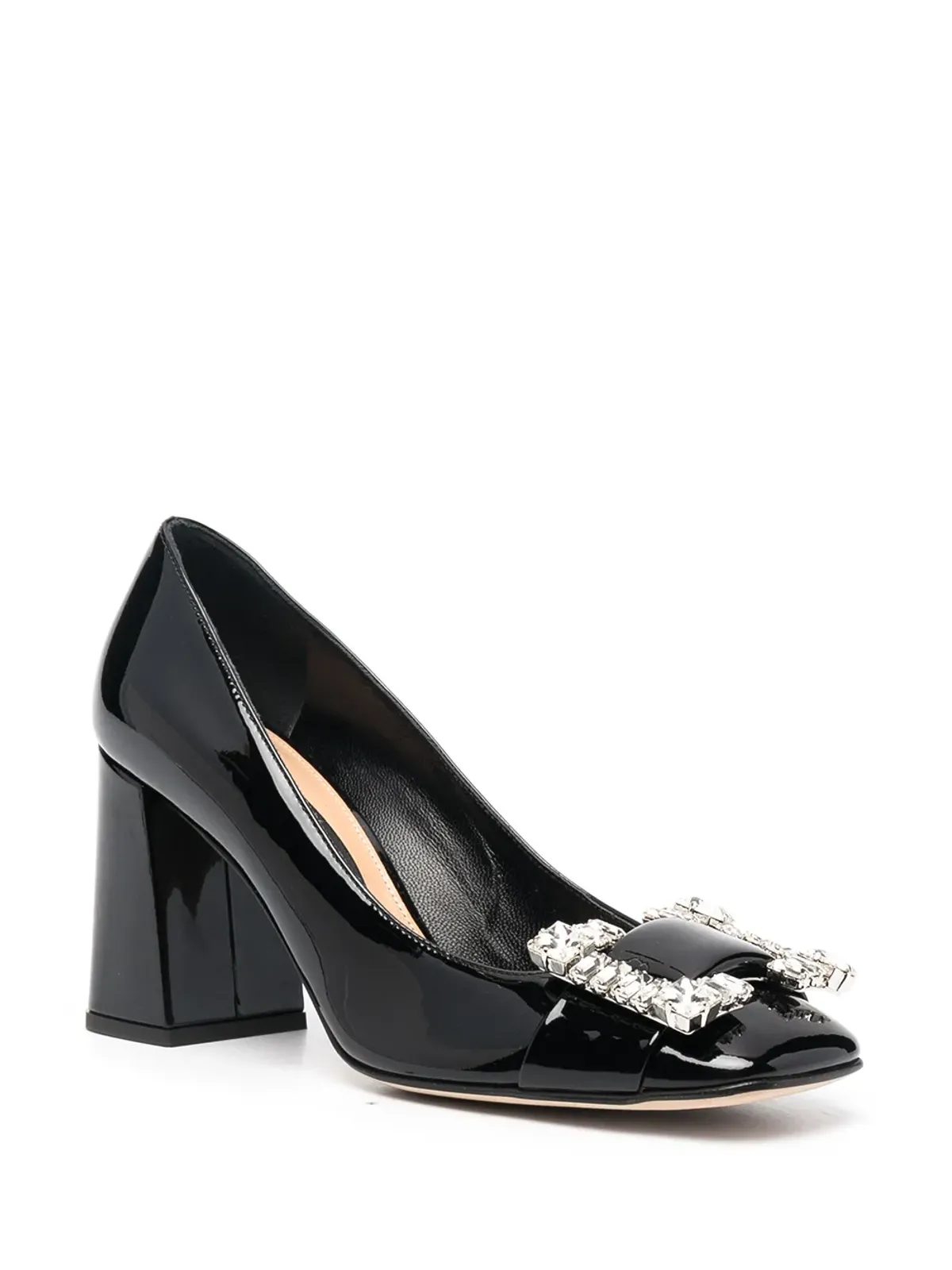 Sergio Rossi embellished patent pumps - Black - 画像2