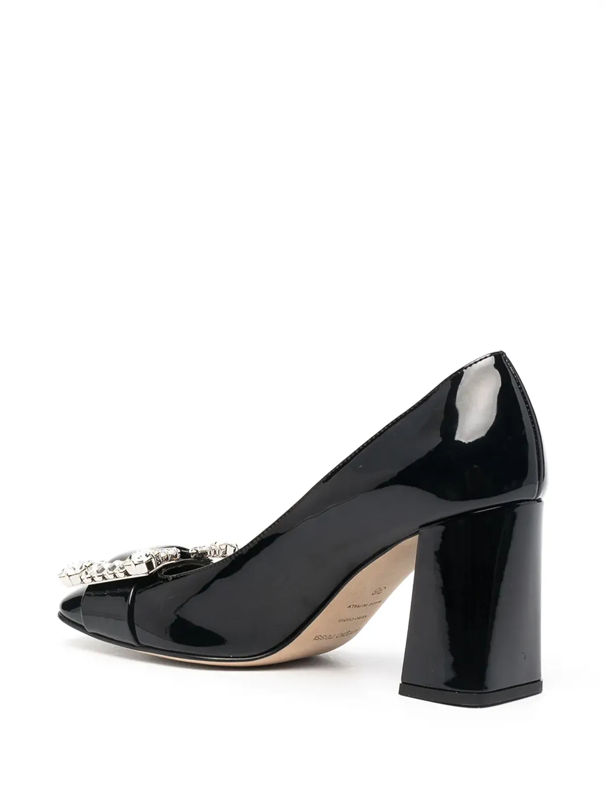 Sergio Rossi embellished patent pumps - Black - 画像3