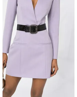 Philosophy Di Lorenzo Serafini Vネック長袖ミニドレス - サムネイル5