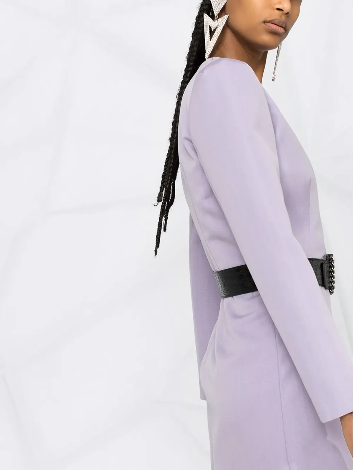 Philosophy Di Lorenzo Serafini Vネック長袖ミニドレス - 画像3