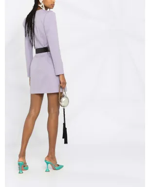 Philosophy Di Lorenzo Serafini Vネック長袖ミニドレス - サムネイル4