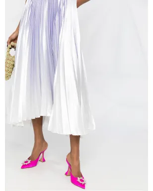 Philosophy Di Lorenzo Serafini メタリック光沢プリーツドレス - サムネイル5