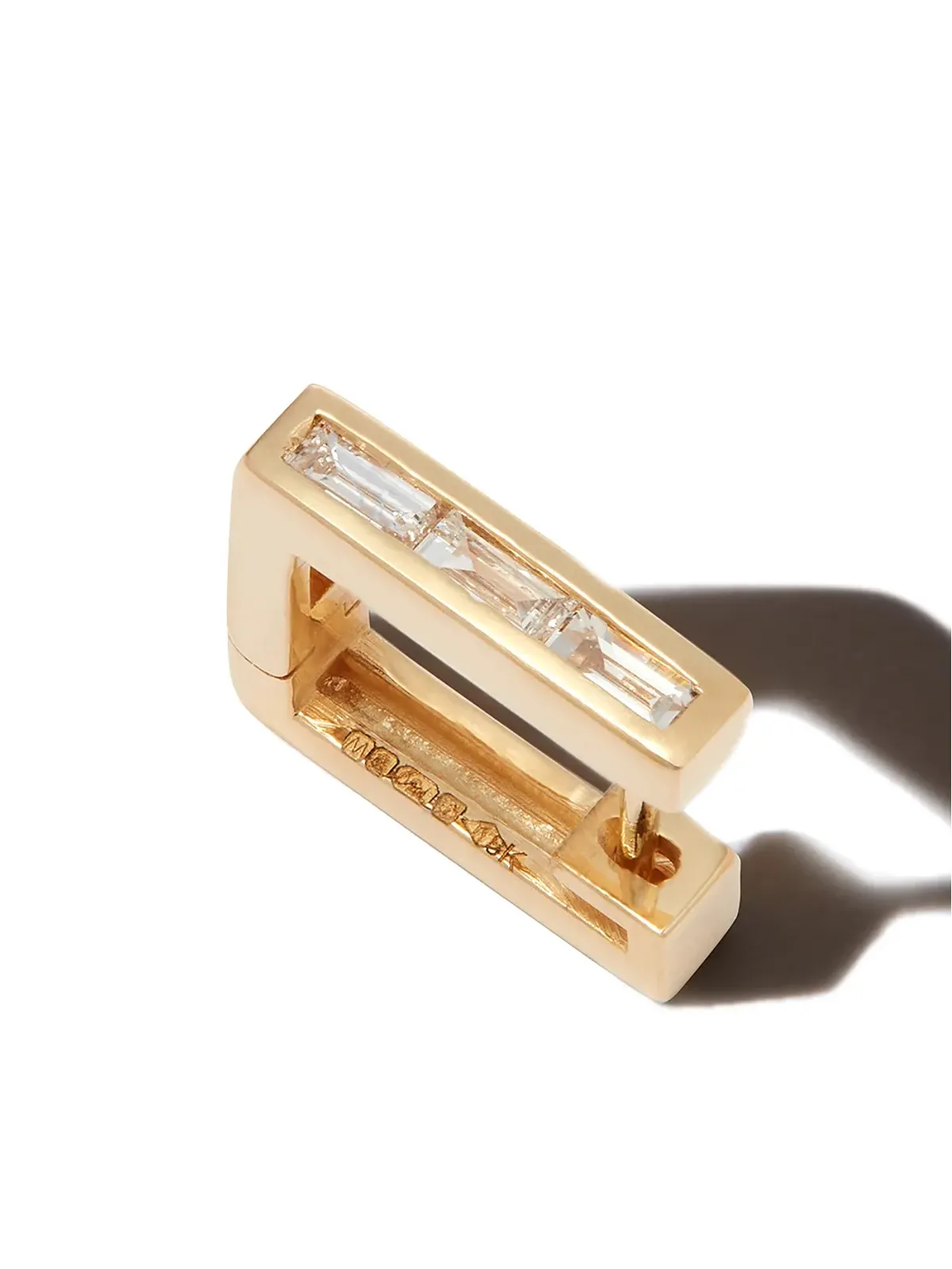 Lizzie Mandler Fine Jewelry 18kt イエローゴールド ダイヤモンド スクエア イヤリング - 画像3