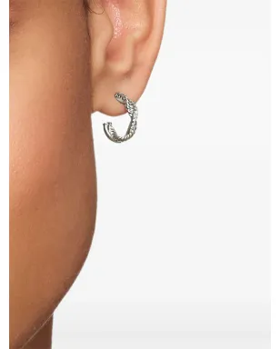 David Yurman ペティット・インフィニティ ダイヤモンド ハギー フープ ピアス - サムネイル2