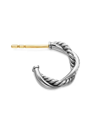 David Yurman ペティット・インフィニティ ダイヤモンド ハギー フープ ピアス - サムネイル4