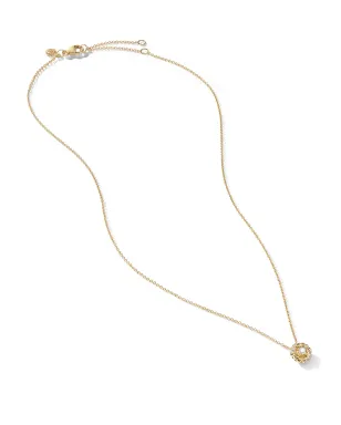David Yurman 18kt イエローゴールド ペティット・インフィニティ ダイヤモンド ネックレス - サムネイル2
