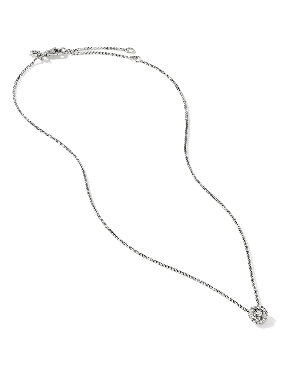 David Yurman ペティット・インフィニティ ダイヤモンド ネックレス - 画像2