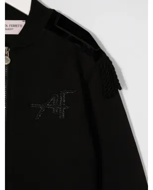 Alberta Ferretti Kids エパウレットディテール ボンバージャケット - サムネイル3