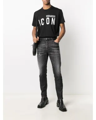 DSQUARED2 ディストレスド・スリムフィット・ジーンズ - サムネイル2