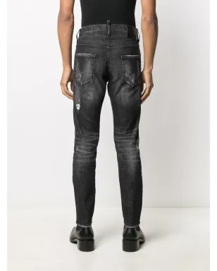 DSQUARED2 ディストレスド・スリムフィット・ジーンズ - サムネイル4