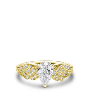 Pragnell 18K イエローゴールド ペアシェイプ ダイヤモンド ティアラリング - サムネイル1