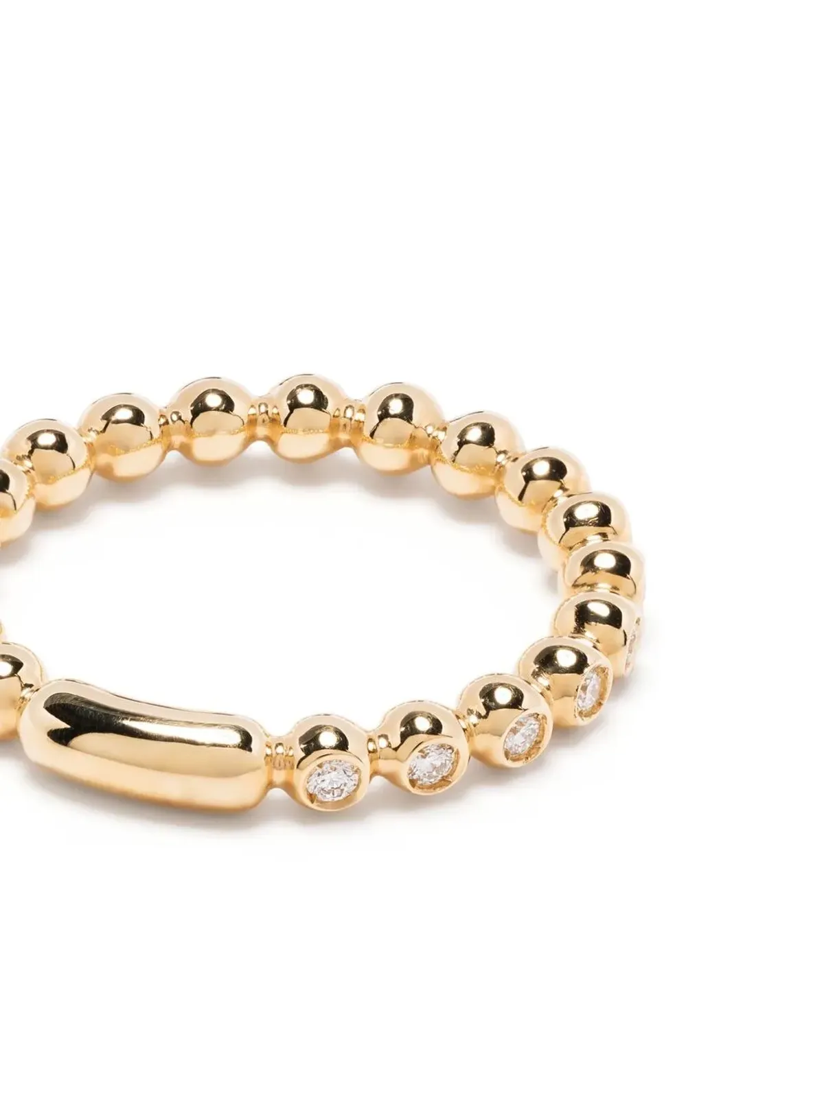 Pragnell 18kt イエローゴールド Bohemia ダイヤモンド リング - 画像4