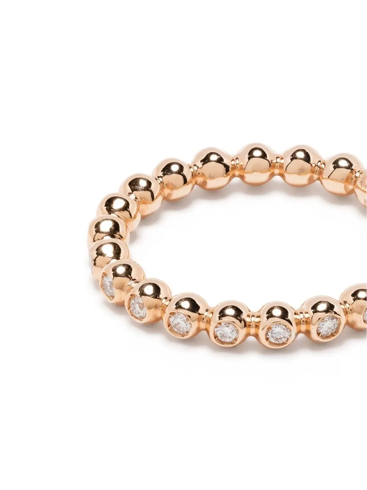 Pragnell 18kt ローズゴールド Bohemia ダイヤモンド リング - 画像3