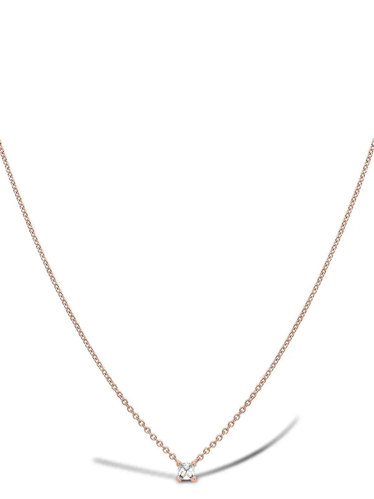 Pragnell 18K ローズゴールド RockChic ダイヤモンド ソリテール ネックレス - 画像2