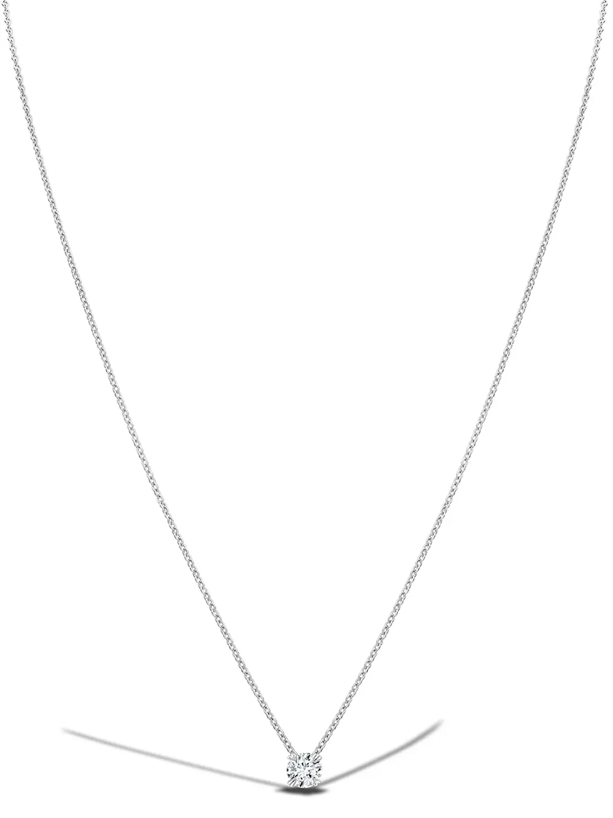 Pragnell ウィンザー ソリテール ダイヤモンド ペンダント ネックレス - 画像2