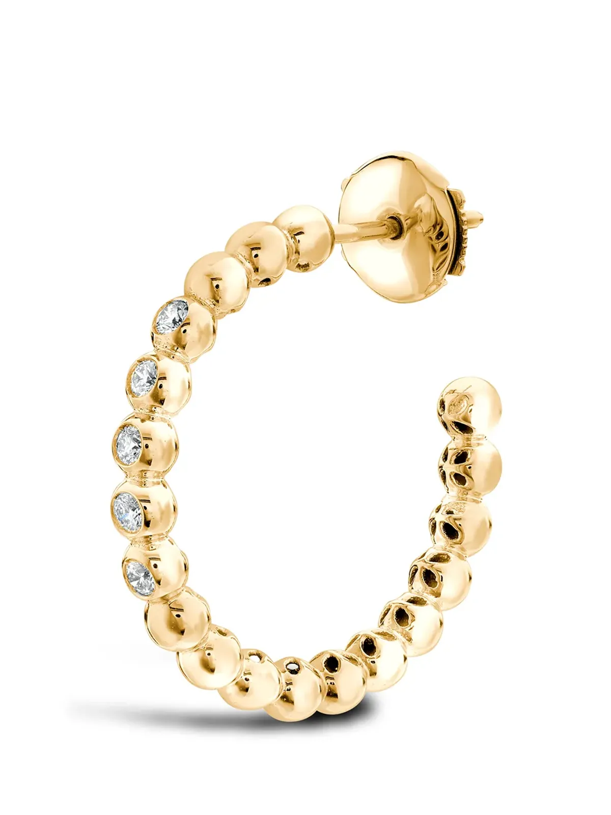 Pragnell ボヘミアダイヤモンド 大型フープピアス - 画像2