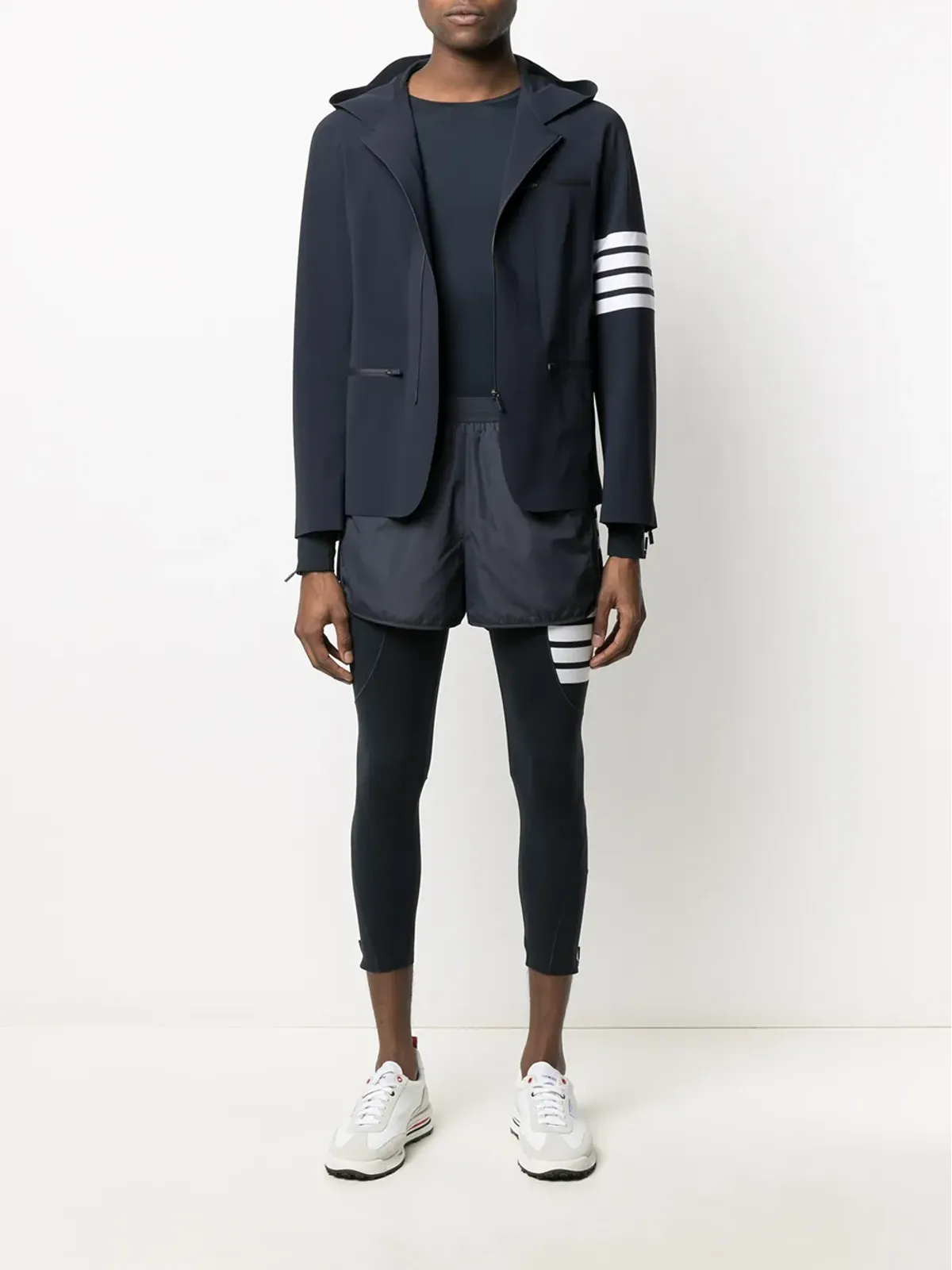 Thom Browne 半ジップフード付きパフォーマンスジャケット - 画像2