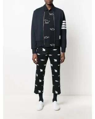 Thom Browne 4-Barストライプジップアップスウェットシャツ - サムネイル2