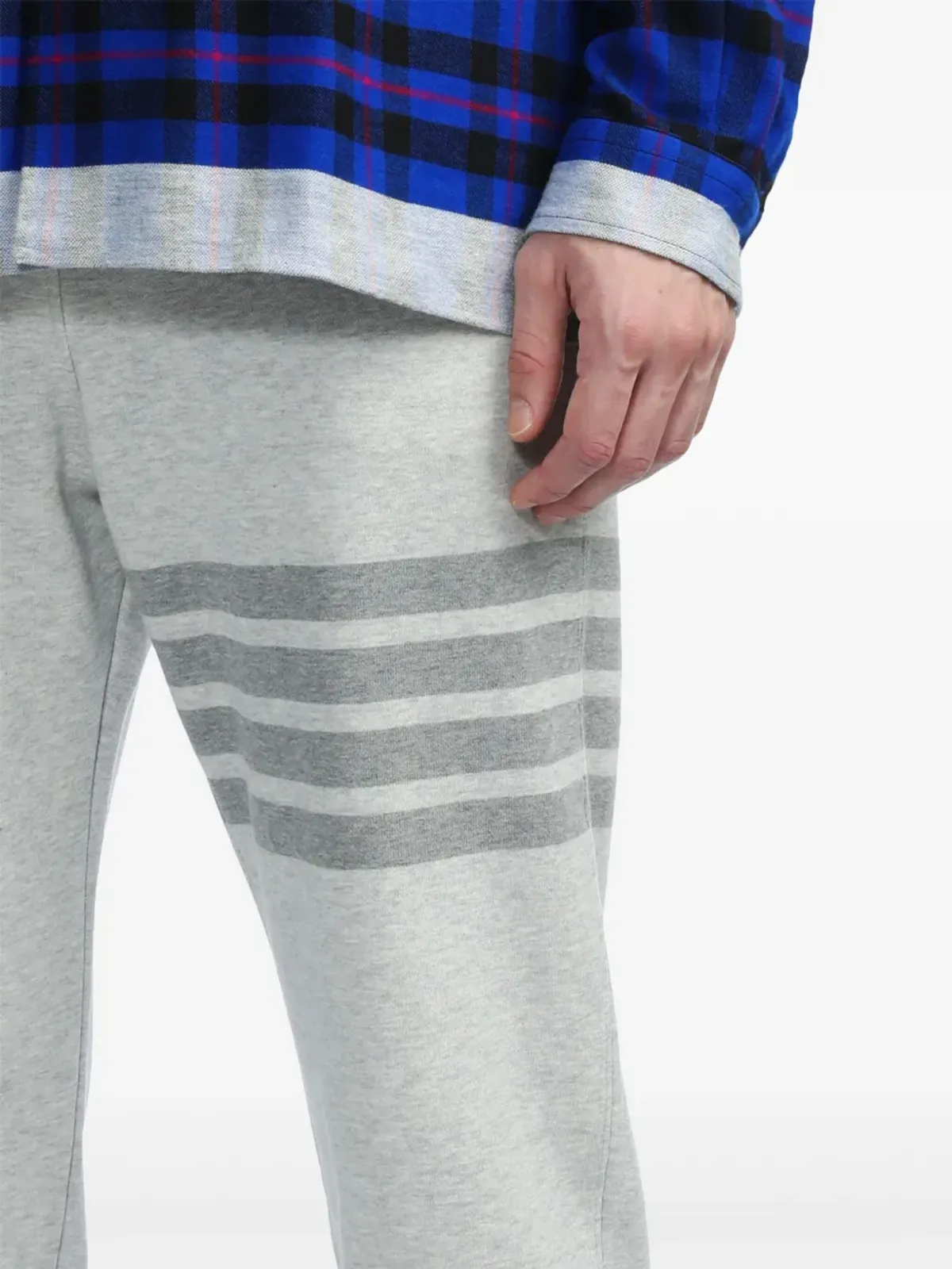 Thom Browne 4-Barストライプ コットン トラックパンツ - グレー - 画像5