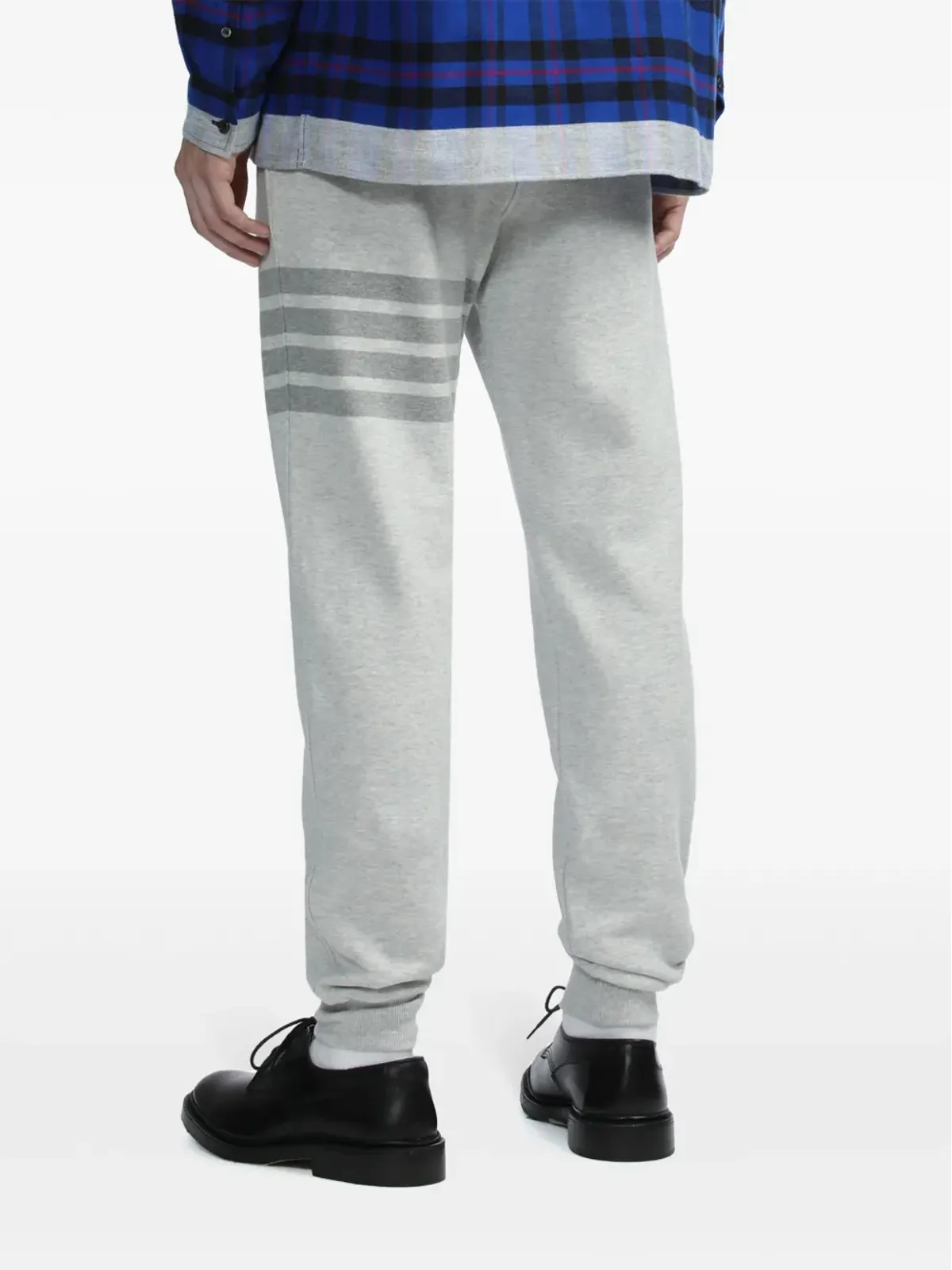 Thom Browne 4-Barストライプ コットン トラックパンツ - グレー - 画像4