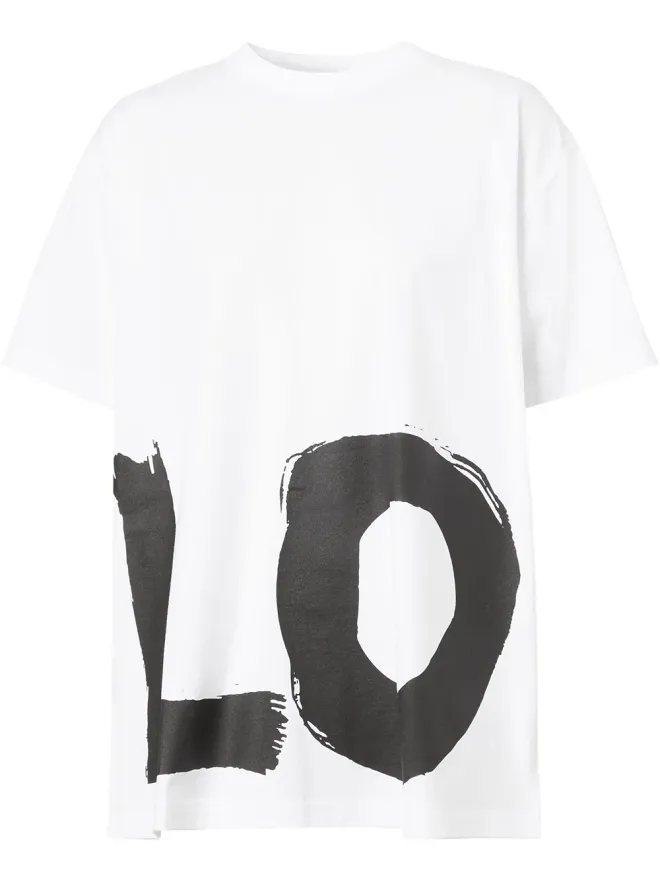 Burberry Burberry ラブプリントオーバーサイズTシャツの商品画像