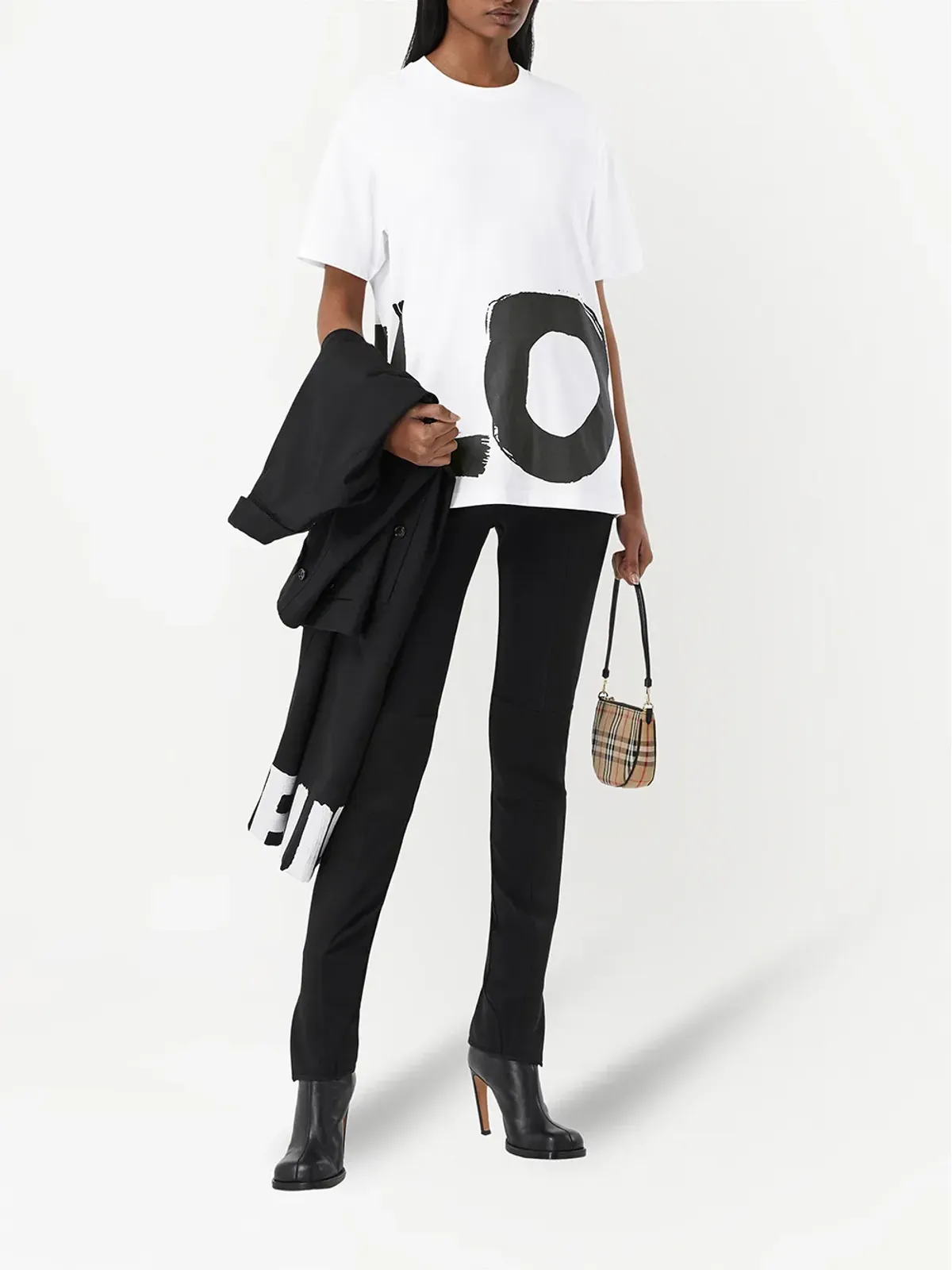 Burberry ラブプリントオーバーサイズTシャツ - 画像2