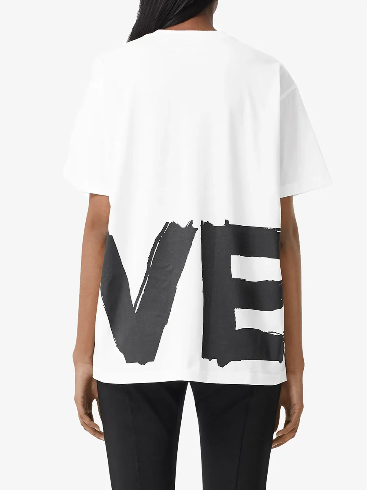 Burberry ラブプリントオーバーサイズTシャツ - 画像4