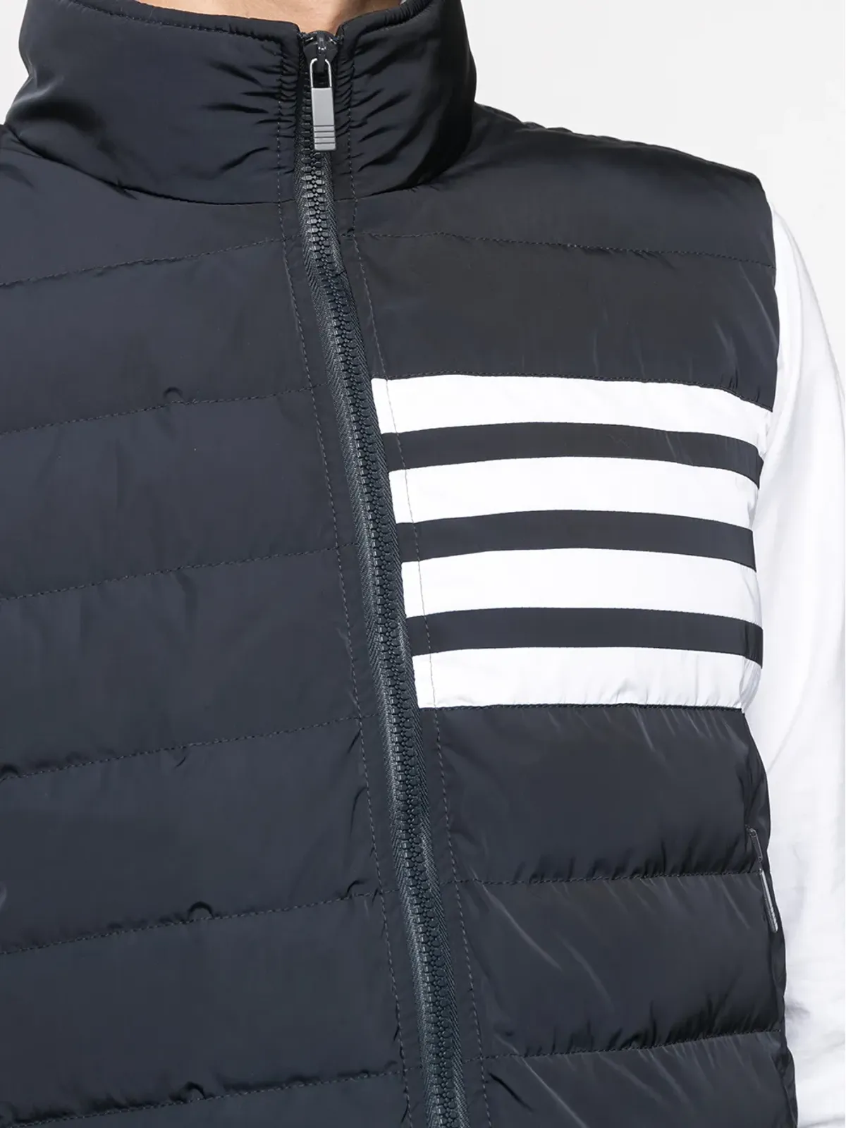 Thom Browne 4-Bar motif パファー ジレ - 画像5