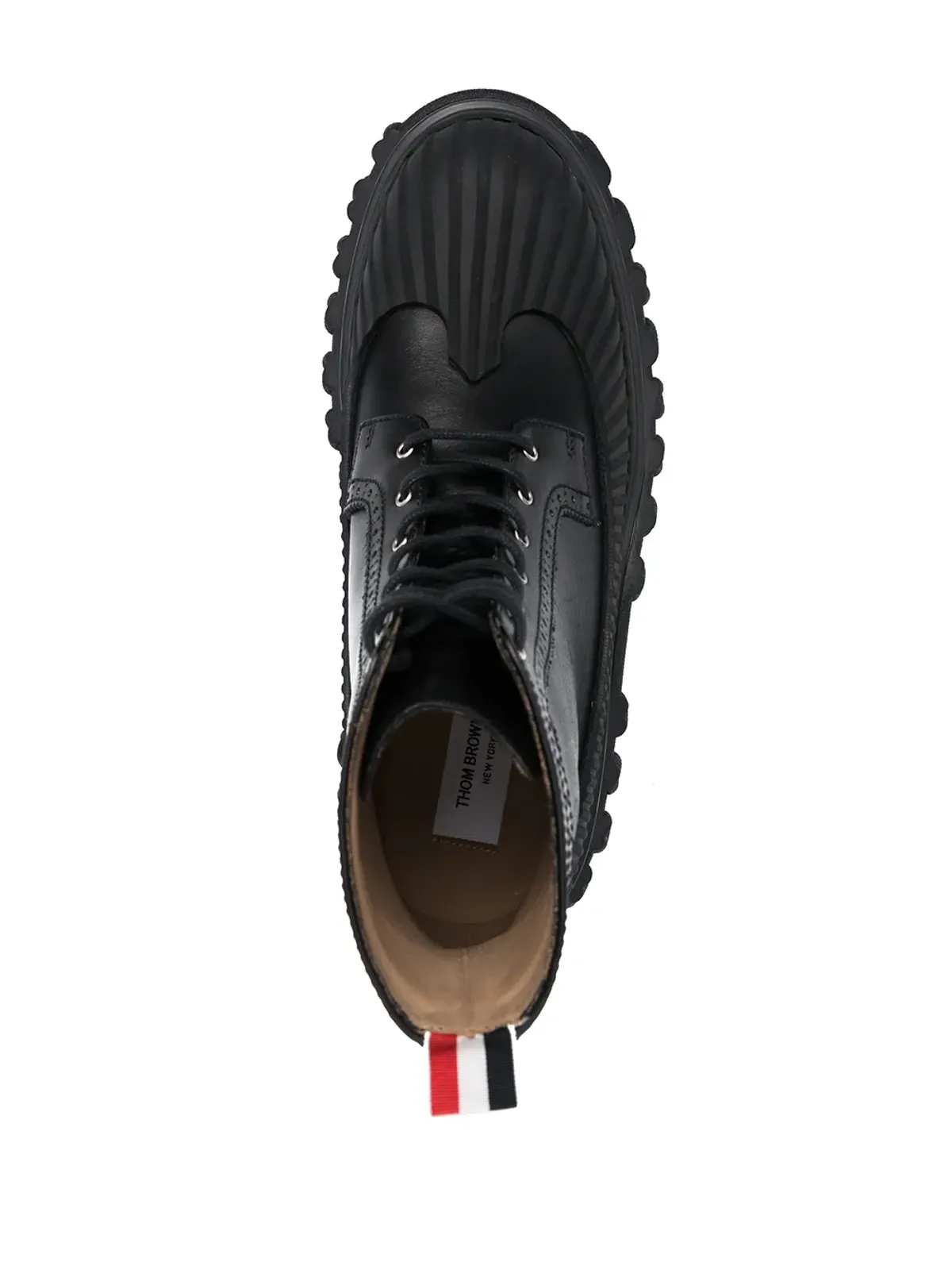 Thom Browne ボリューム感のあるレザー アンクルブーツ - 画像4