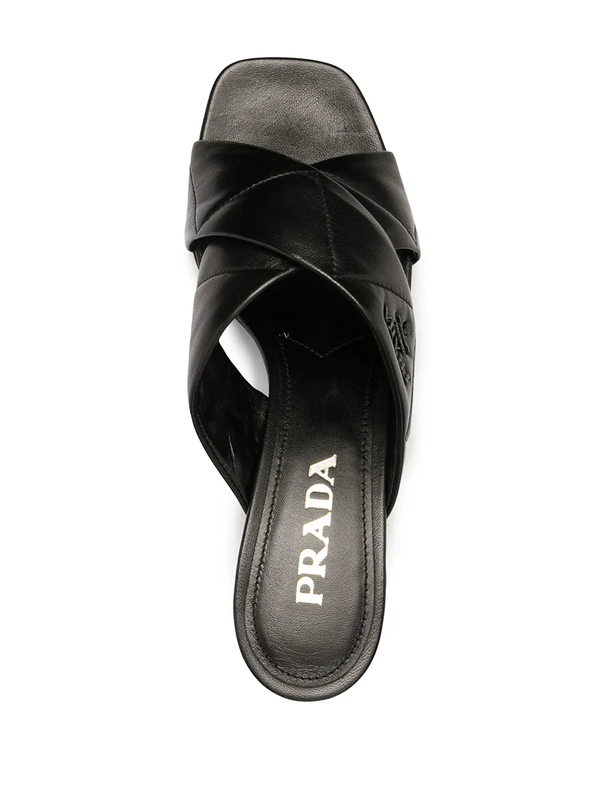 Prada 60mm クロスオーバーストラップサンダル - 画像4
