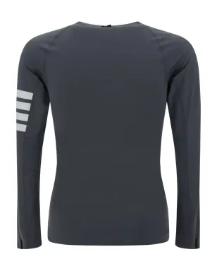Thom Browne グレー 4-Barストライプ ライトウェイト コンプレストップ - サムネイル2