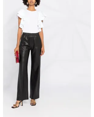 Alexander McQueen ショートラッフルスリーブ クロップドトップ - サムネイル2