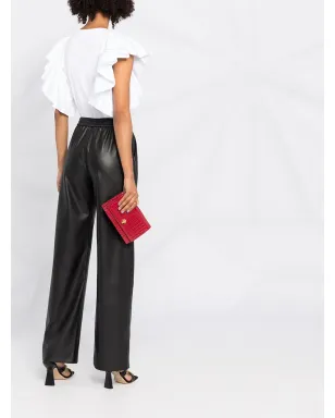 Alexander McQueen ショートラッフルスリーブ クロップドトップ - サムネイル4