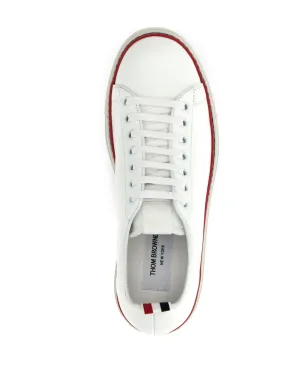 Thom Browne Heritage ロー・トップスニーカー - ホワイト - サムネイル4