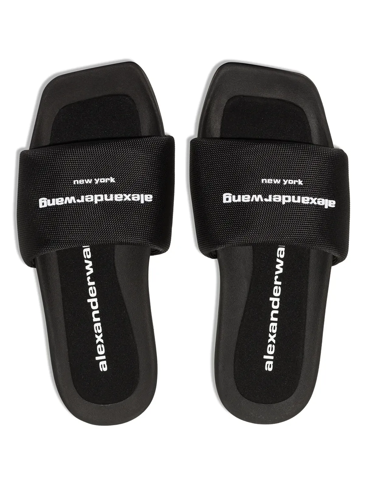 Alexander Wang ロゴプリント フラットサンダル - 画像4